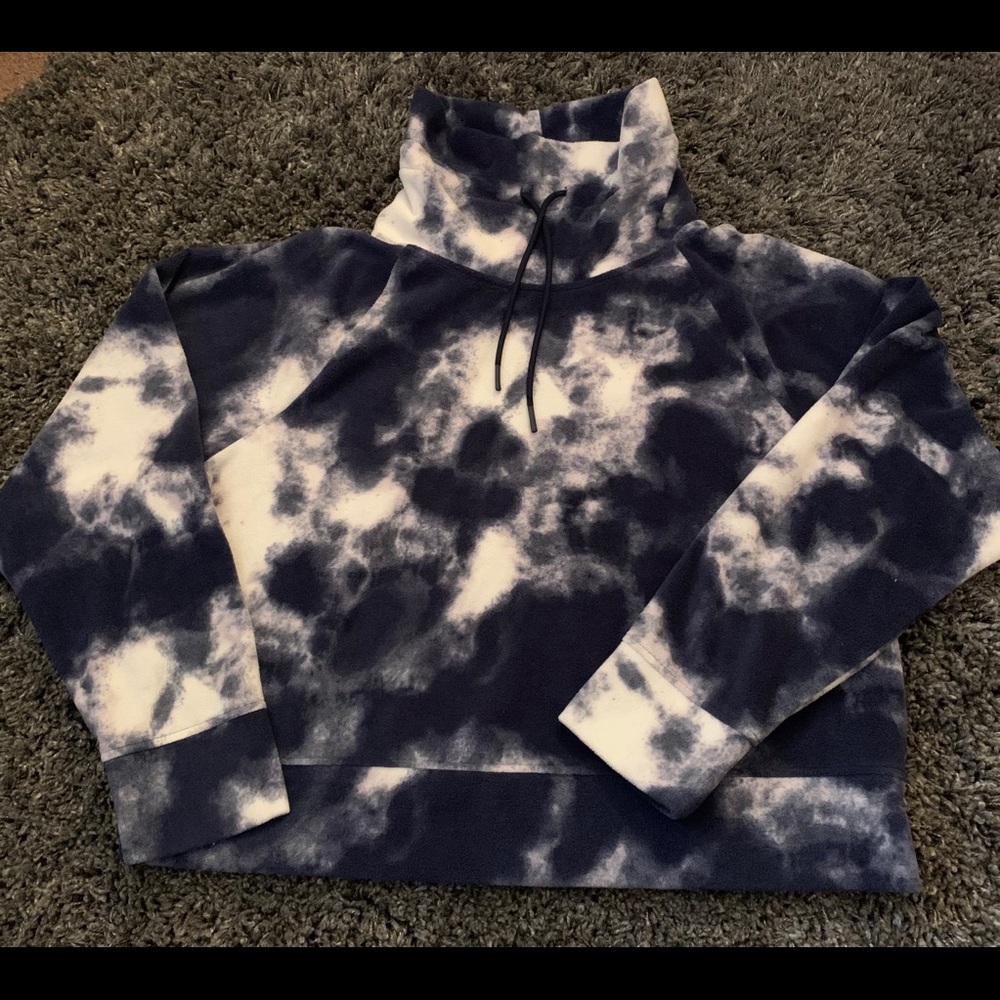 Old Navy Cropped Cowl Neck Tye Dye Hoodie